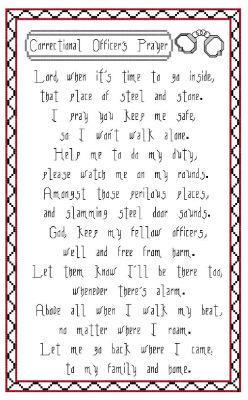 (image for) Correctional Officer Prayer